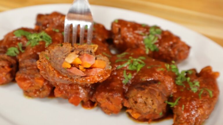 Como fazer bife a role na panela de pressao