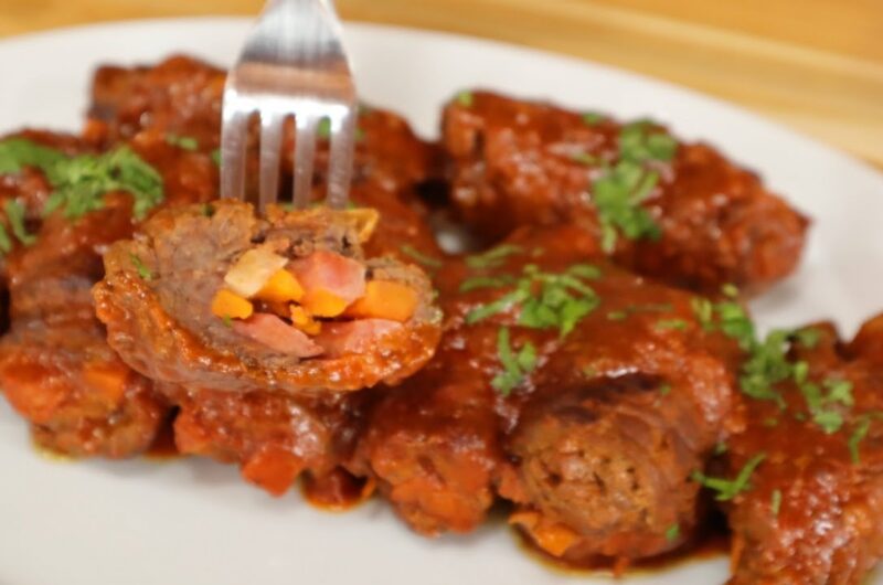 Como fazer bife à rolê na panela de pressão