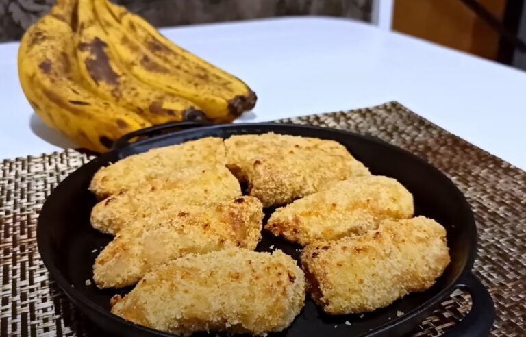 Banana empanada na airfryer: como fazer, receita Receita de banana empanada na airfryer receita simples