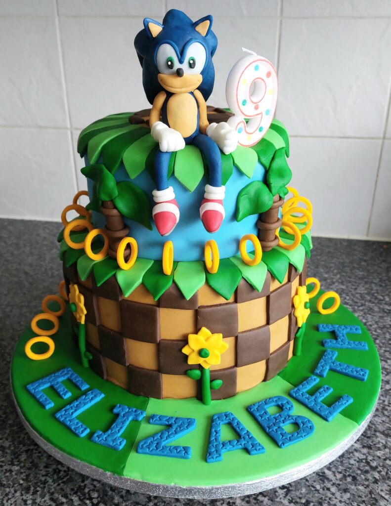 Bolos decorados do sonic