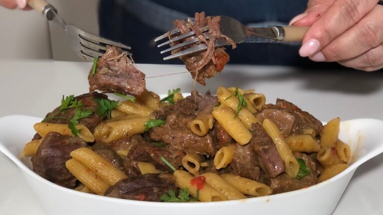 Como fazer macarrao com carne de panela receita simples
