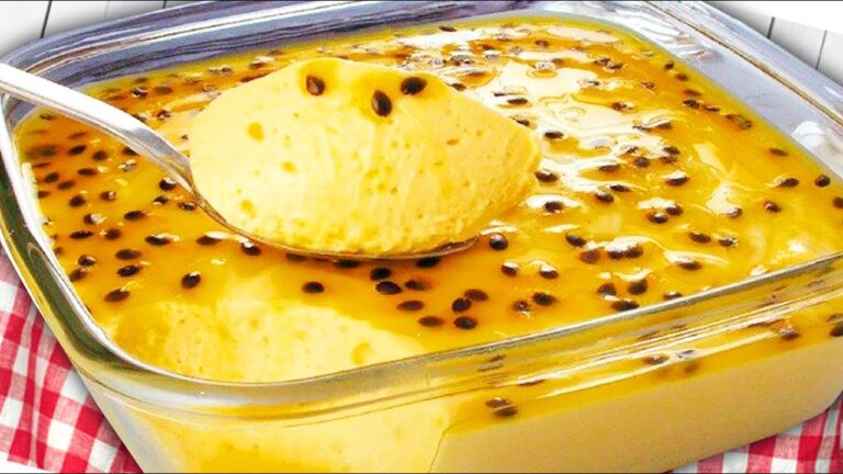 Como fazer mousse de maracuja com suco no liquidificador