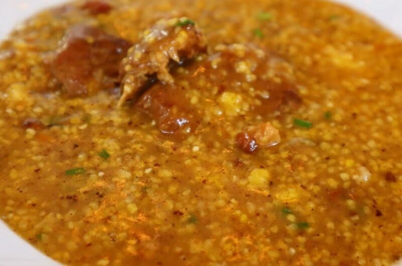 Canjiquinha com costela: receita simples e fácil Como fazer canjiquinha com costelinha de porco