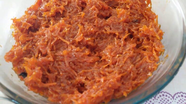 Como fazer doce de cenoura simples e facil