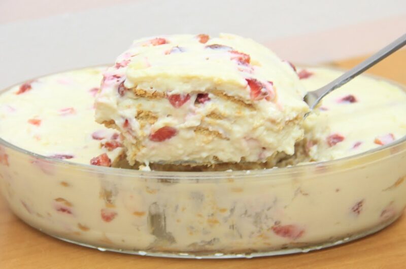 Pavê de leite ninho com morango: receita e como fazer Receita de pavê de leite ninho com morango