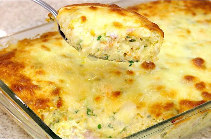 Como fazer arroz de forno com frango simples