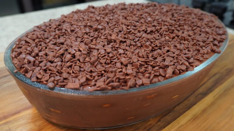 Receita de pave de chocolate simples de fazer