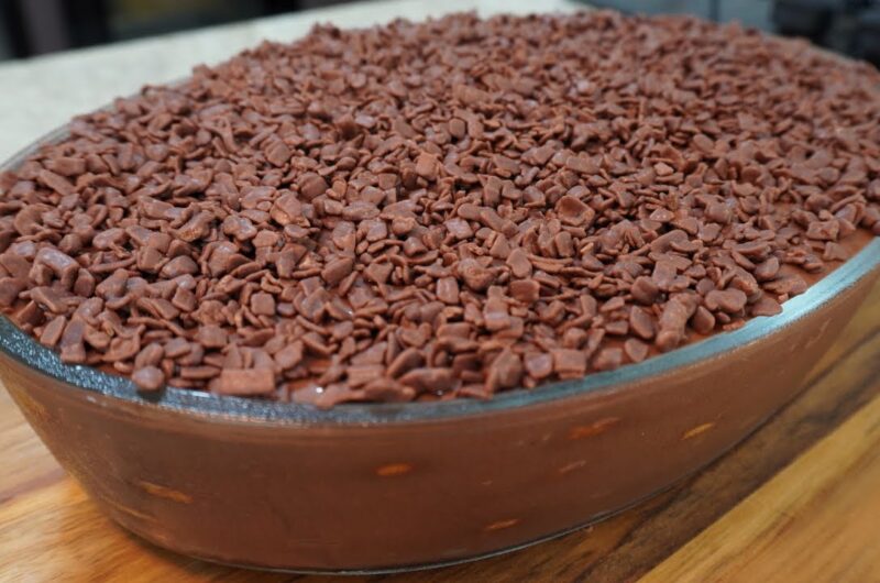 Receita de pavê de chocolate simples de fazer