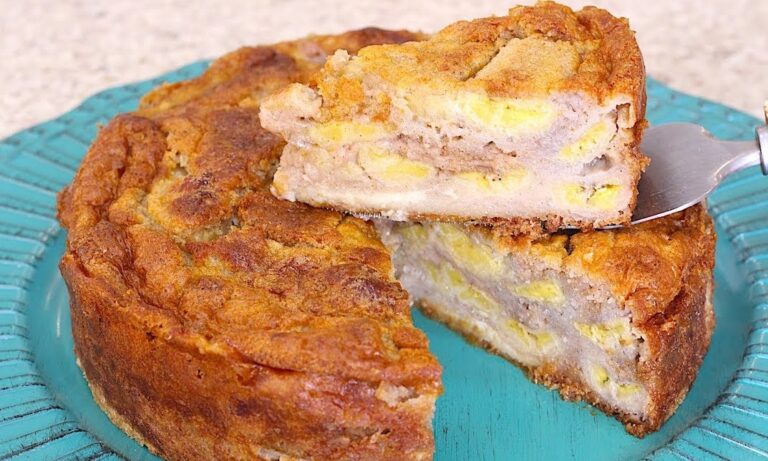Receita de Torta de Banana Simples e Cremosa