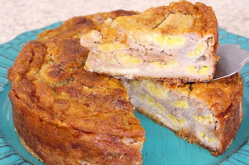 Receita de Torta de Banana Simples e Cremosa