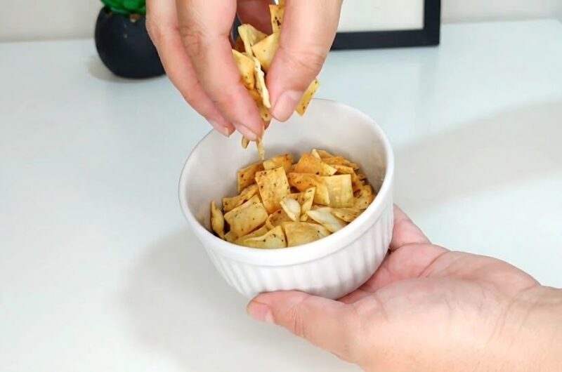 Receita com massa de pastel na Airfryer