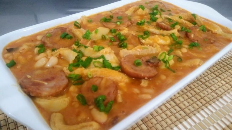 Como fazer dobradinha com feijao branco tradicional