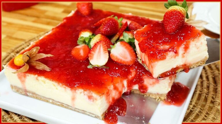 Receita do Cheesecake de Morango tradicional