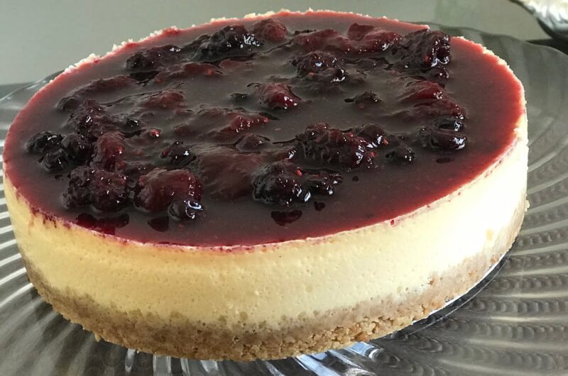Receita do cheesecake de frutas vermelhas tradicional