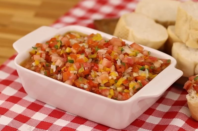 Receita de vinagrete para churrasco simples Como fazer um vinagrete simples e fácil