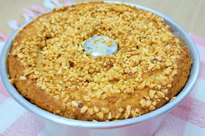 Receita de bolo de paçoca simples