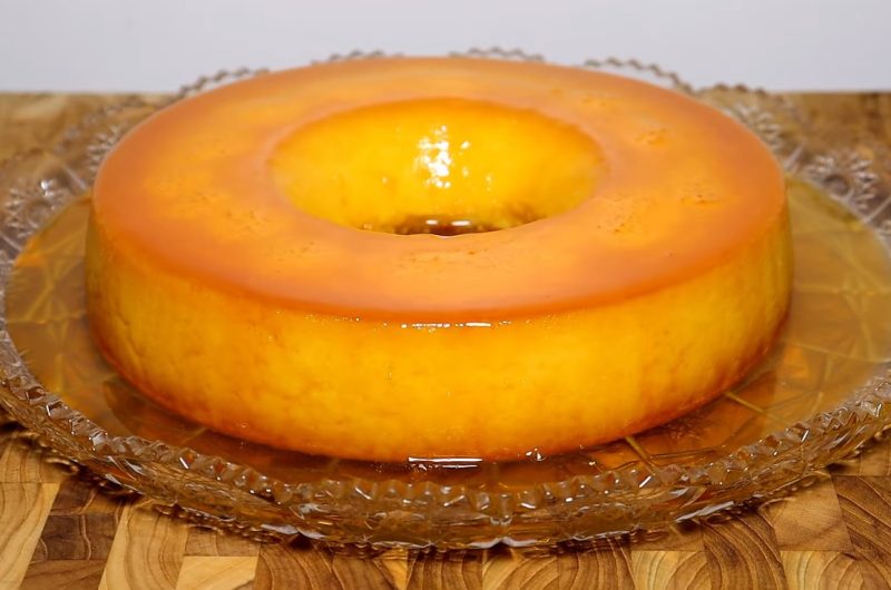 Receita de pudim de mandioca