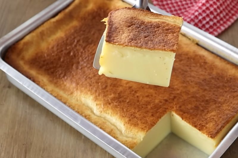 Receita para bolo de leite tradicional simples