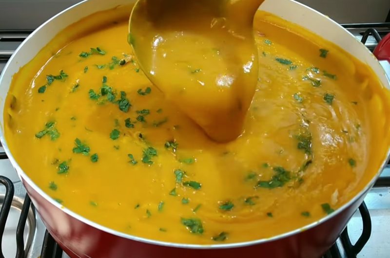 Como fazer Caldo de Abóbora com frango ou carne
