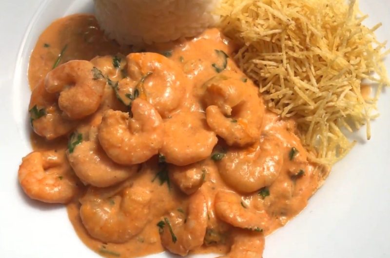Receita de Strogonoff de Camarão Simples