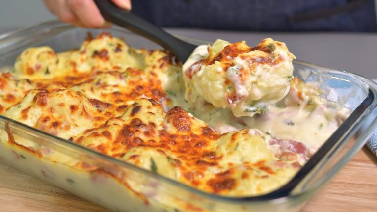 Receita de Couve Flor no Forno Gratinada