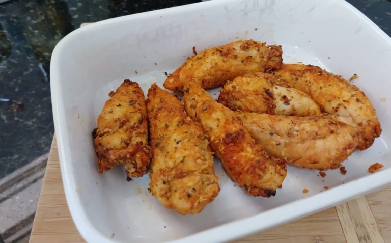 Receita de Filé de Sassami na Airfryer passo a passo Receita de File de Sassami na Airfryer